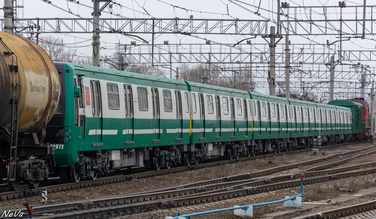 Санкт-Петербург, 81-722.3 (МВМ) № 22072; Санкт-Петербург — Метрополитен — Перегонка вагонов метро по ж/д