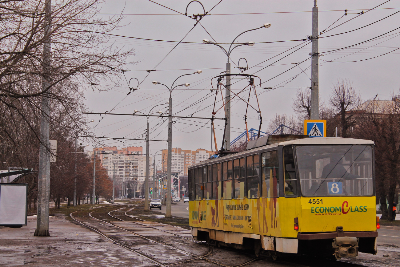Харьков, Tatra T6B5SU № 4551