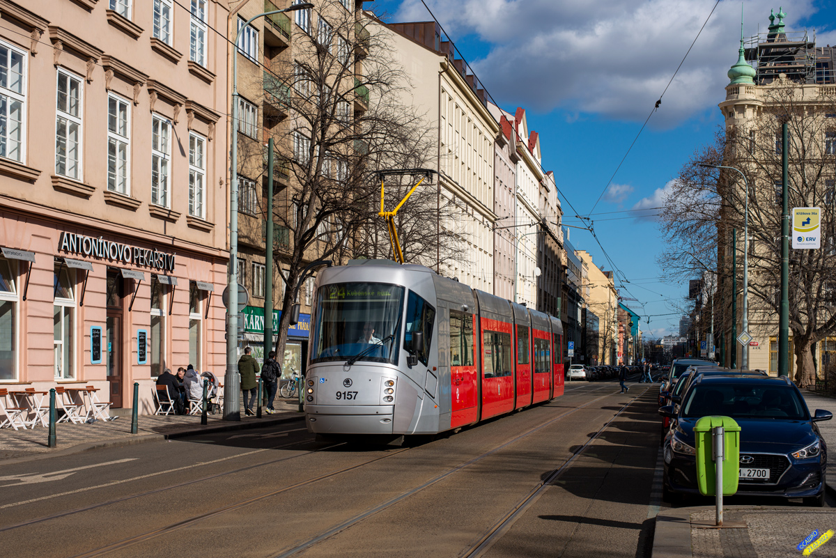 Прага, Škoda 14T Elektra № 9157