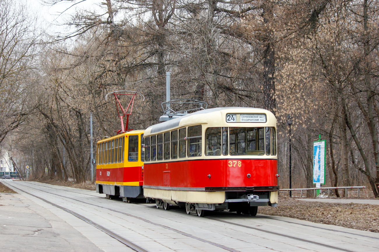 Москва, Tatra T2SU № 378