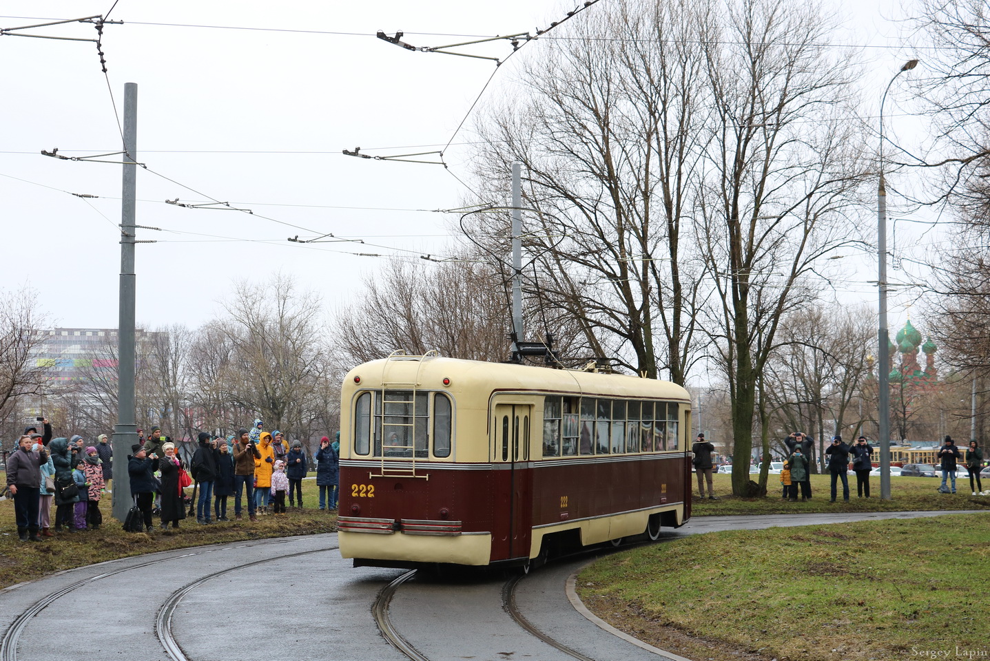 Moscow, RVZ-6 # 222; Moscow — 123 year Moscow tram anniversary parade on April 16, 2022