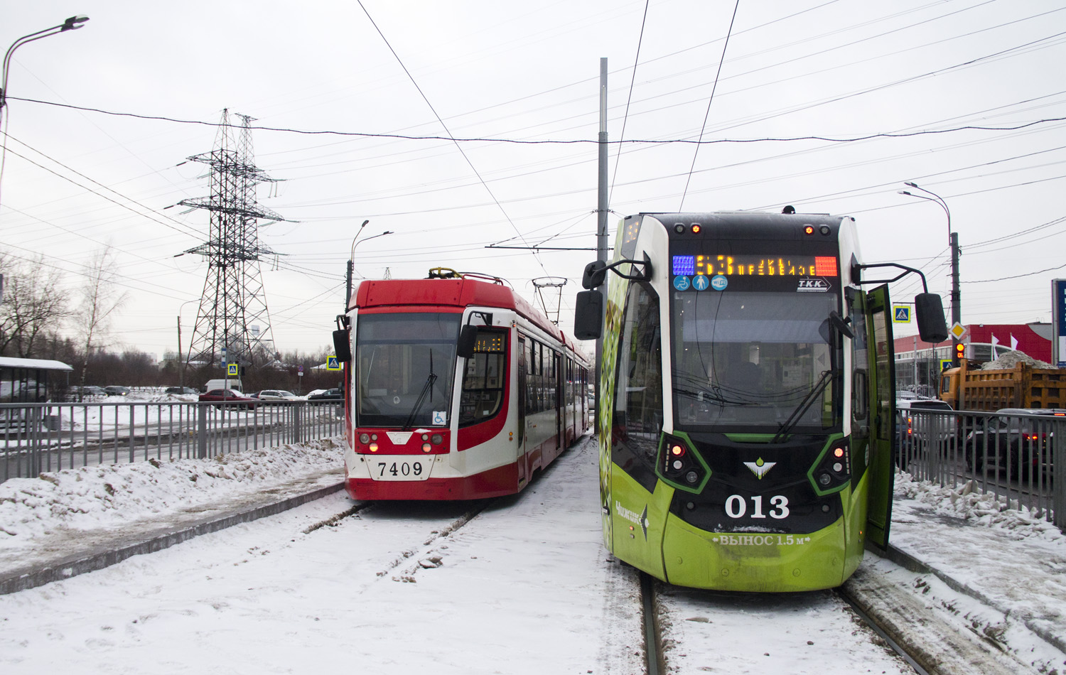 Санкт Петербург, 71-631-02 № 7409; Санкт Петербург, Stadler B85600M № 013