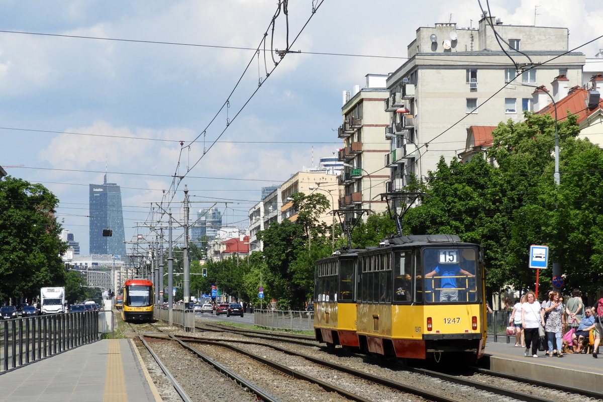 Варшава, Konstal 105Na № 1247