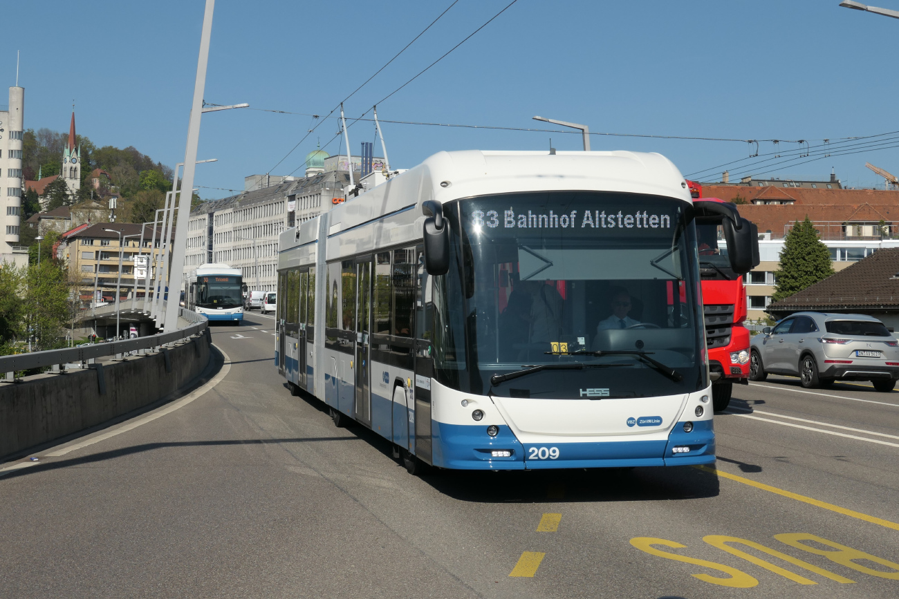 Цюрих, Hess lighTram 19 DC № 209