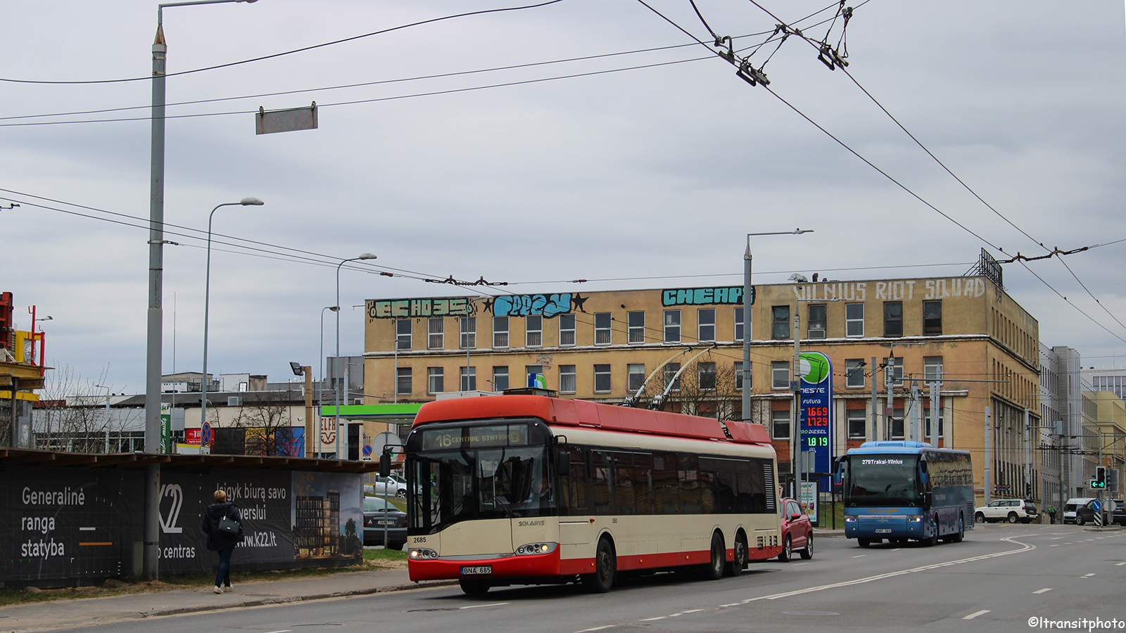 Vilnius, Solaris Trollino II 15 AC Nr. 2685 Vilnius, Solaris Trollino II 15 AC Nr. 2685