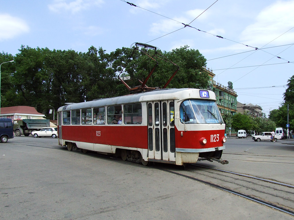 Днепр, Tatra T3SU (двухдверная) № 1123 Днепр, Tatra T3SU (двухдверная) № 1123
