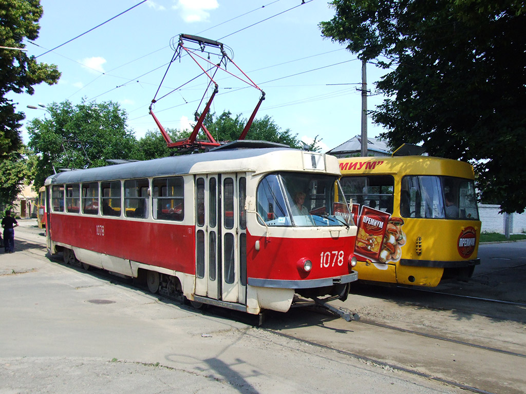 Днепр, Tatra T3SU (2-door) № 1078 Днепр, Tatra T3SU (2-door) № 1078