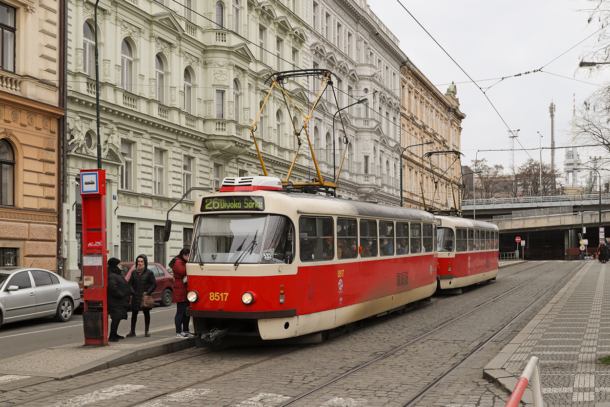 Прага, Tatra T3R.P № 8517