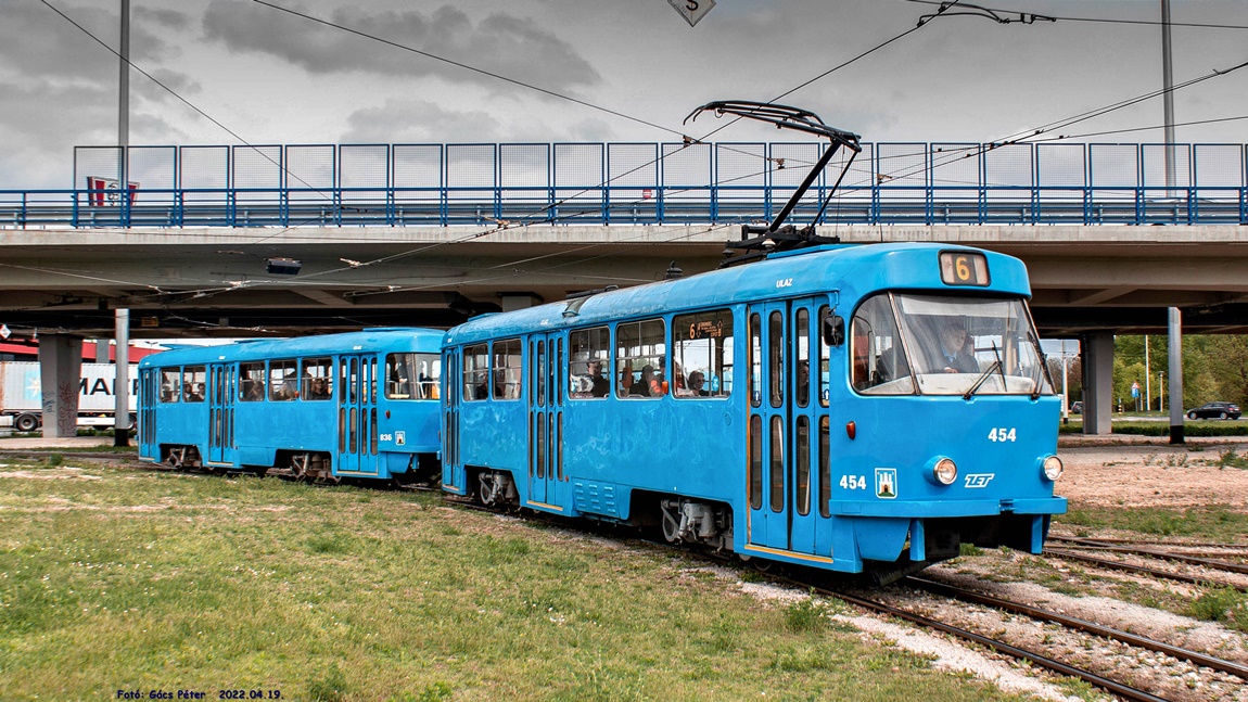 Загреб, Tatra T4YU № 454