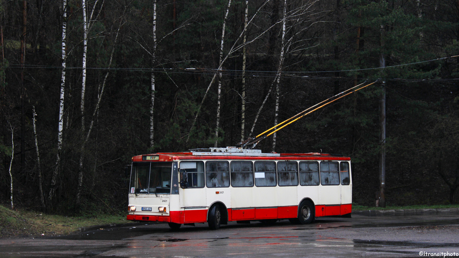 Вильнюс, Škoda 14Tr02 № 2421