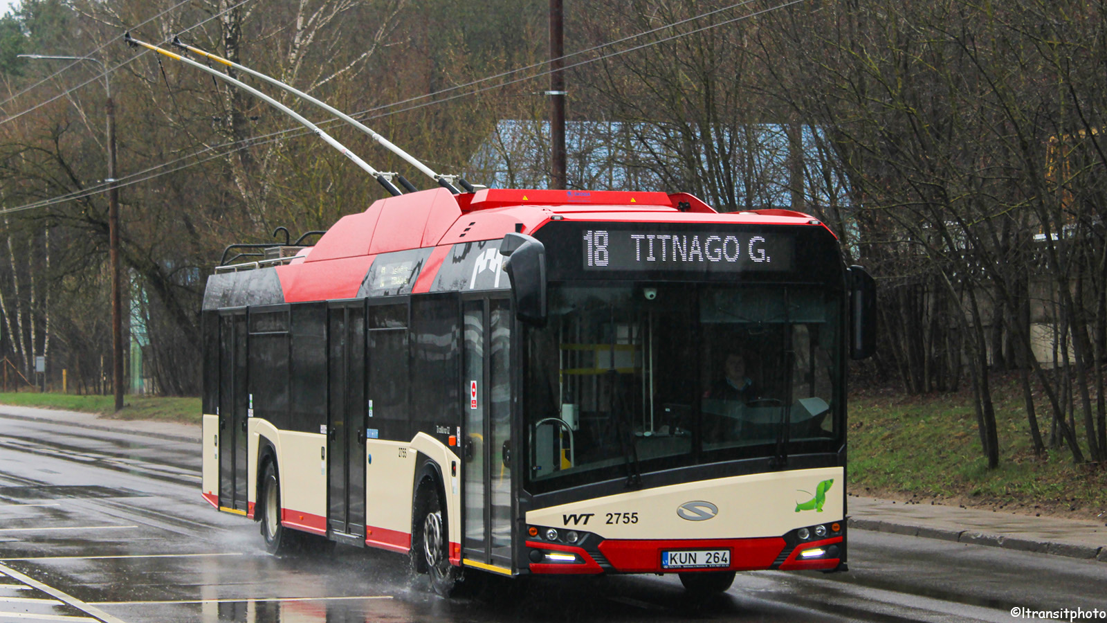 Вильнюс, Solaris Trollino IV 12 Škoda № 2755