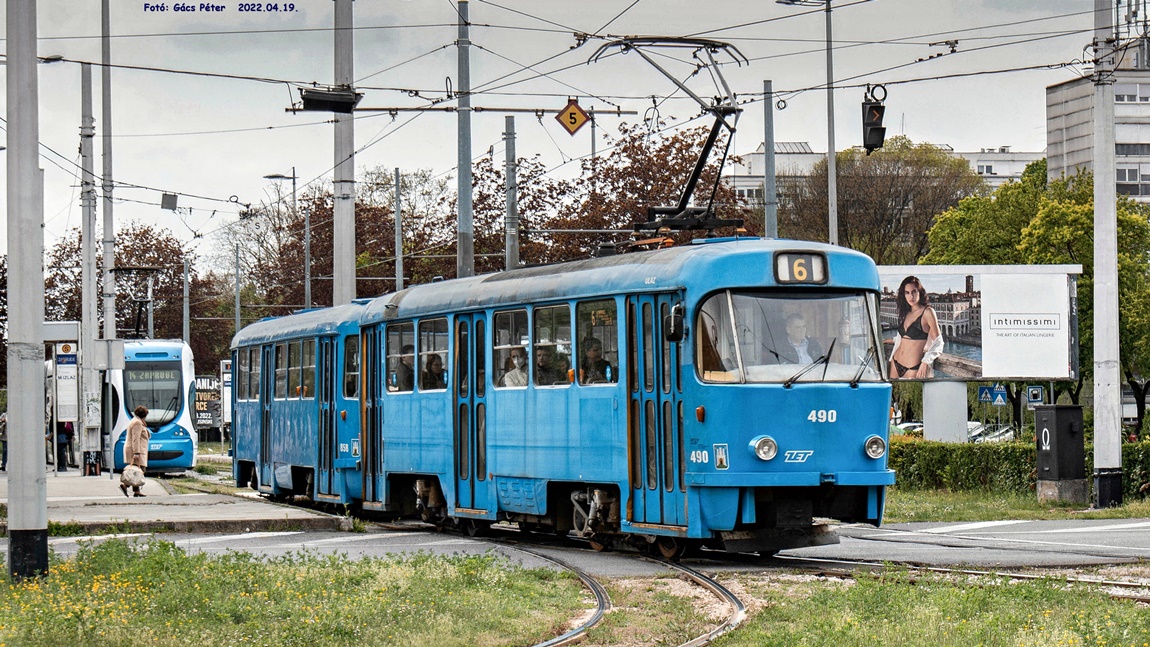 Загреб, Tatra T4YU № 490