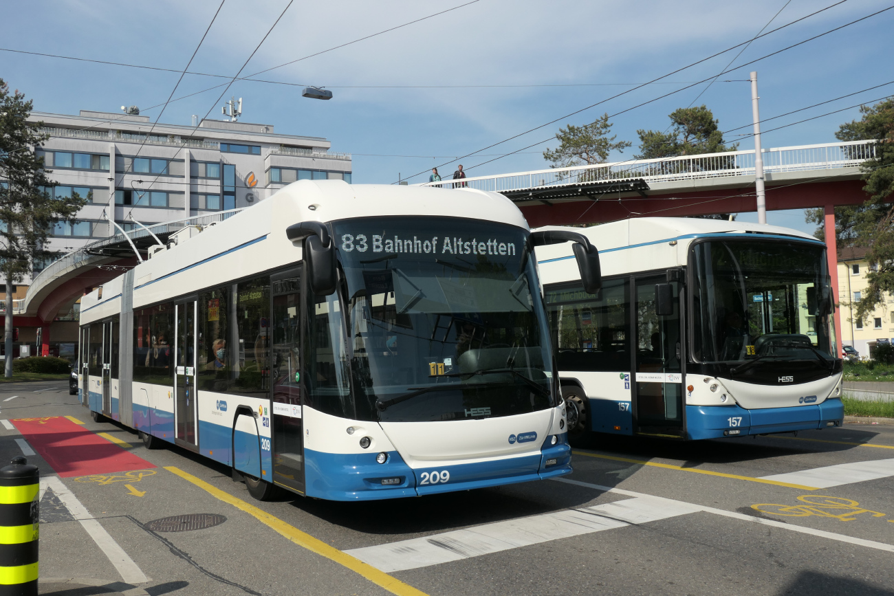 Zürich, Hess lighTram 19 DC — 209