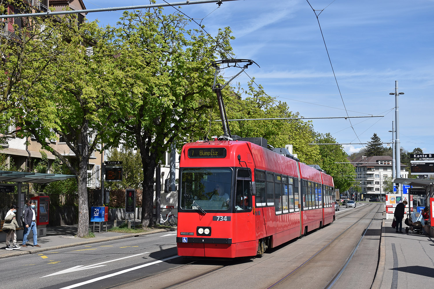 Берн, ACMV/ABB/Duewag Be 4/8 № 734