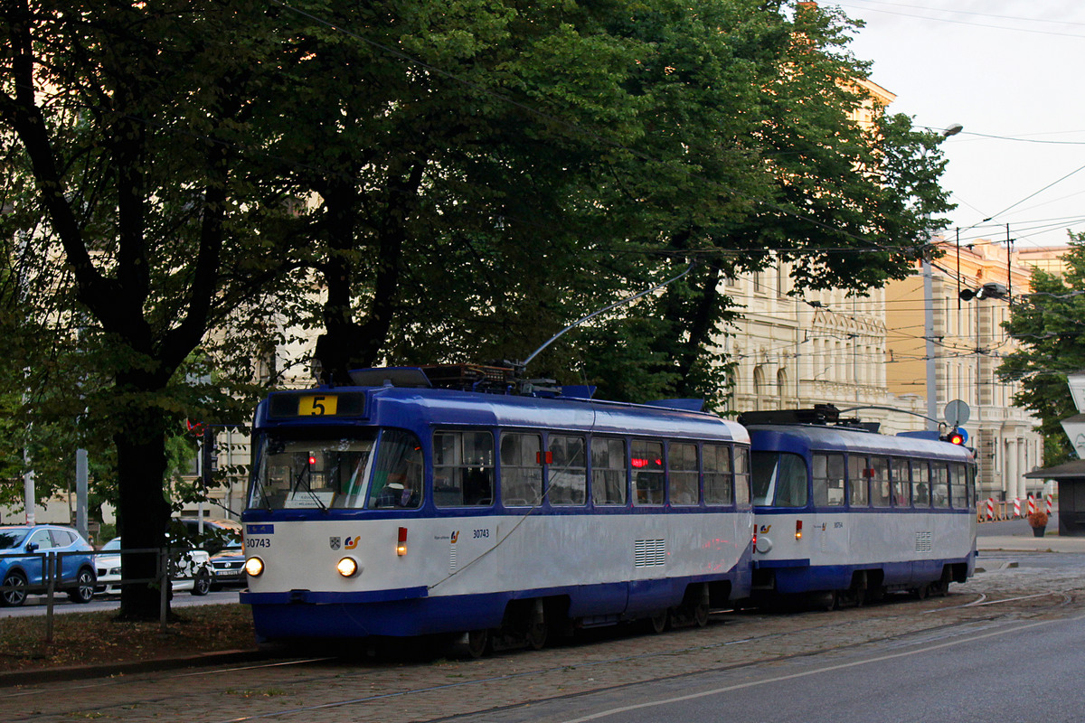 Рига, Tatra T3A № 30743