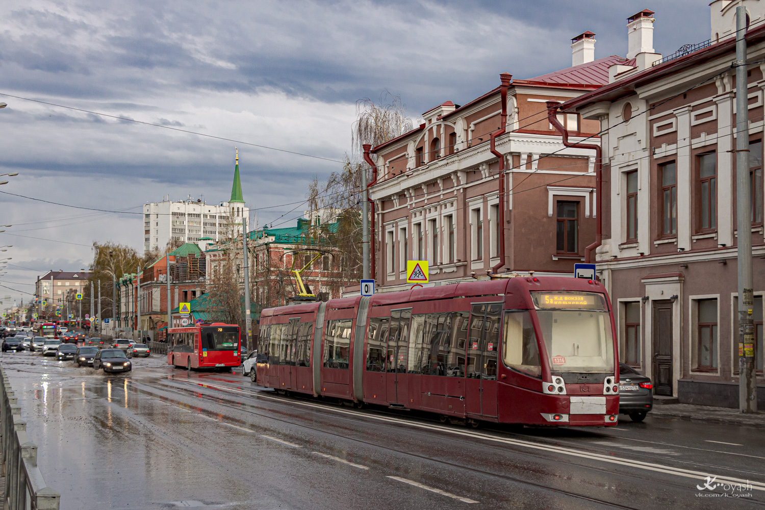 Казань, БКМ 84300М № 1316; Казань — Погодные катаклизмы