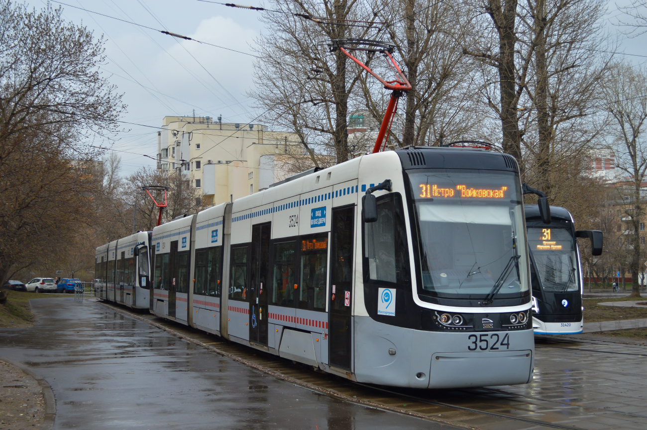 Москва, 71-414 (Pesa Fokstrot) № 3524