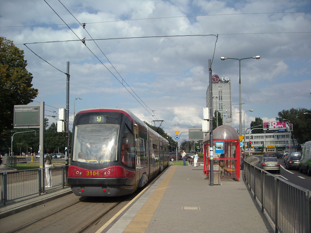 Варшава, PESA Tramicus 120N № 3104
