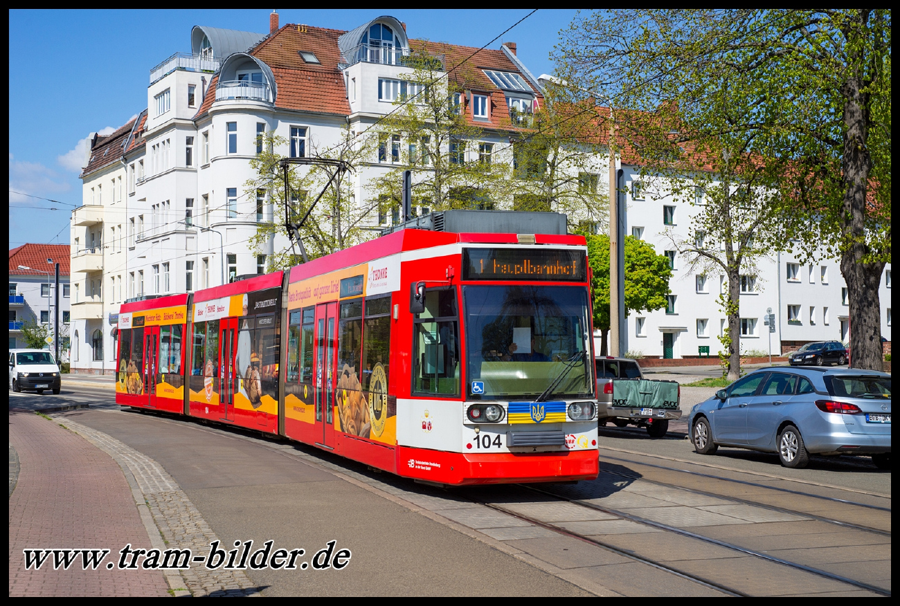 Brandenburg an der Havel, Duewag MGT6D № 104