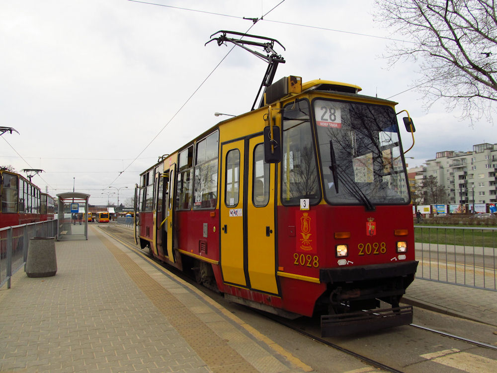 Варшава, Konstal 105Nz № 2028