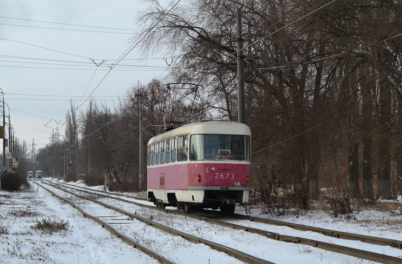 Волгоград, Tatra T3SU (двухдверная) № 2673