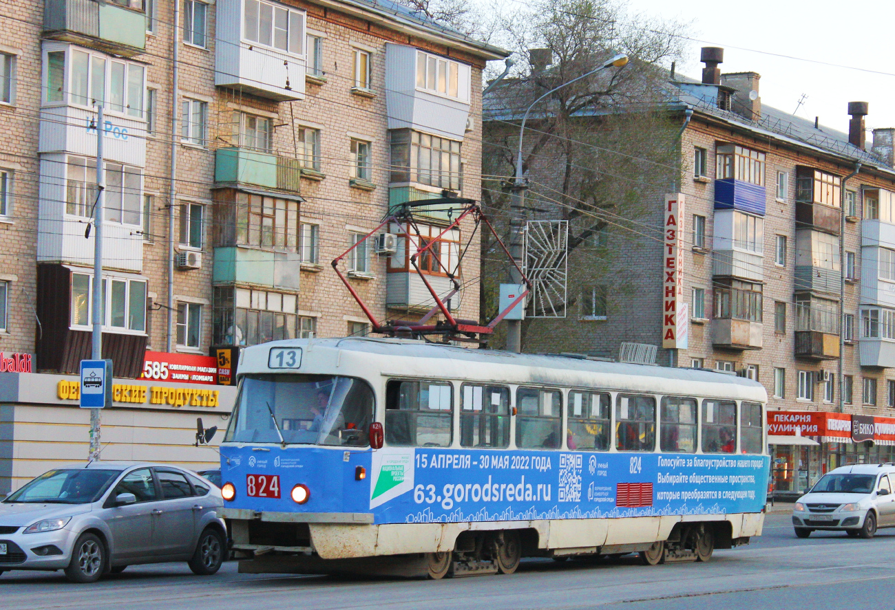 Самара, Tatra T3SU № 824