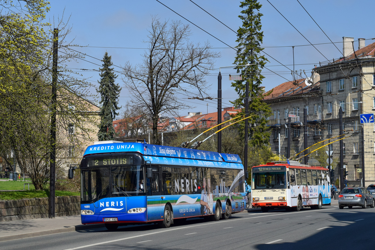 Vilnius, Solaris Trollino II 15 AC № 1680