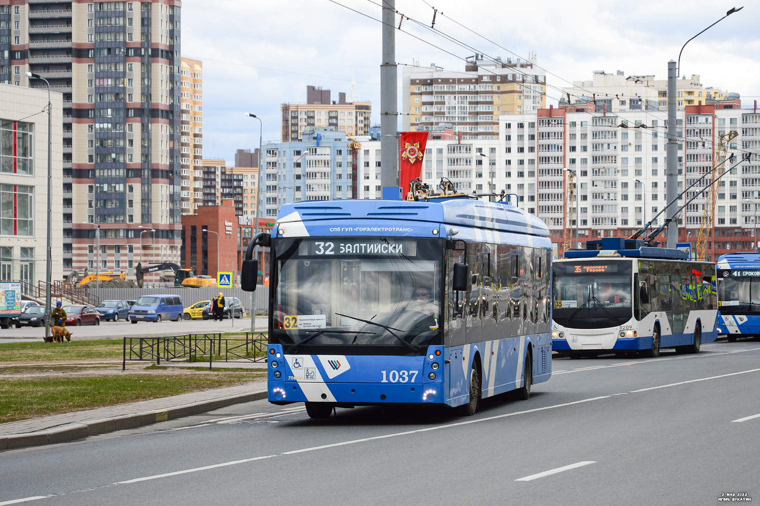 Санкт-Петербург, Тролза-5265.08 «Мегаполис» № 1037