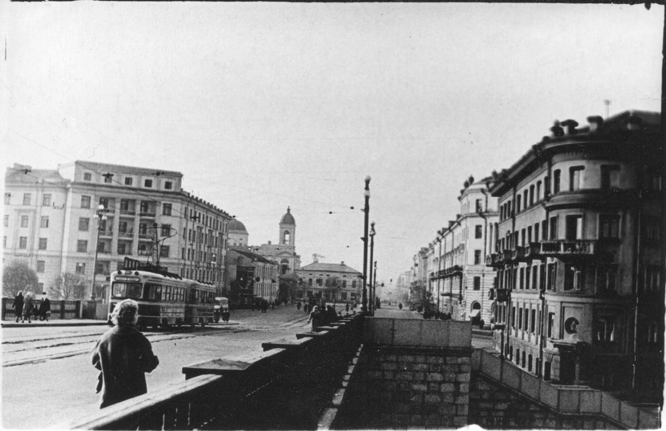 Тверь — Старые фотографии (1917—1991); Тверь — Трамвайные линии: Новый Волжский мост