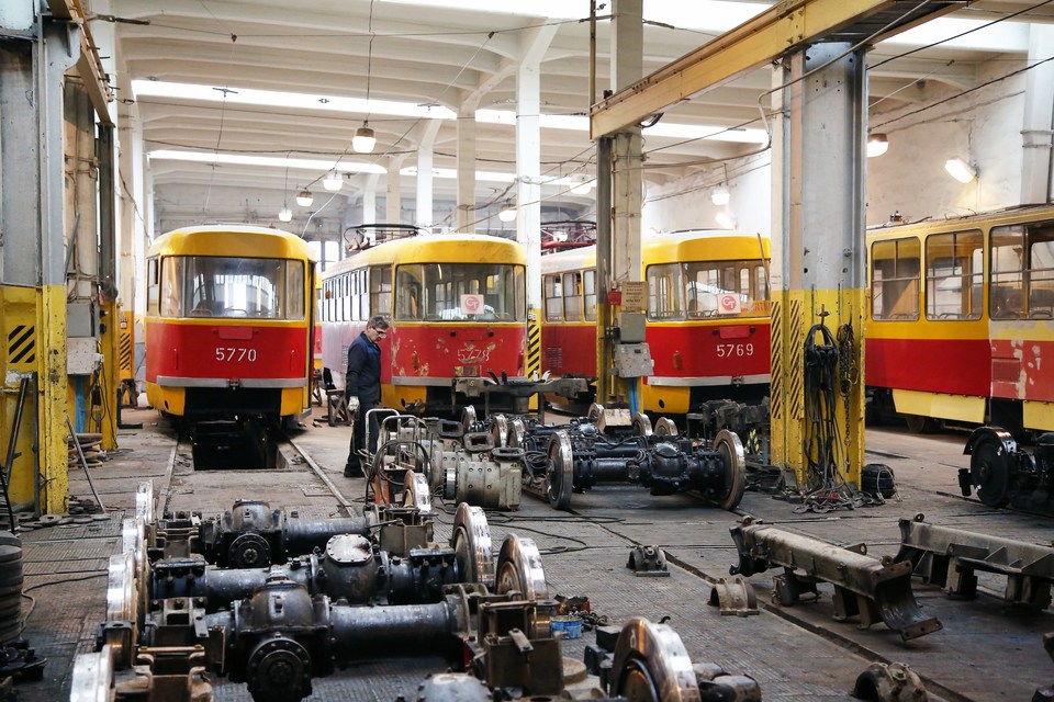 Волгоград, Tatra T3SU № 5770; Волгоград, Tatra T3SU № 5778; Волгоград, Tatra T3SU № 5769; Волгоград — Завод ВЭТа