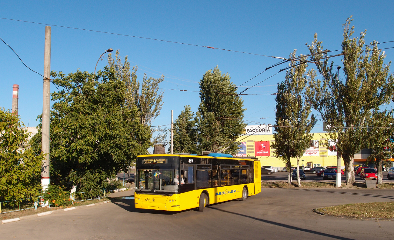 Херсон, ЛАЗ E183D1 № 489