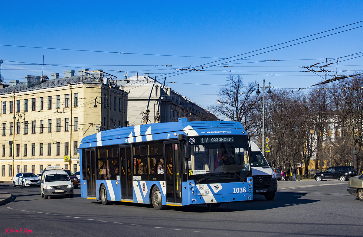 Санкт-Петербург, Тролза-5265.08 «Мегаполис» № 1038