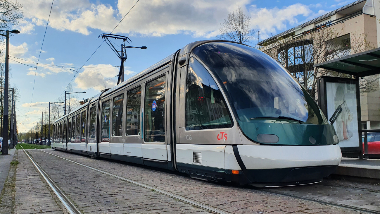 Страсбург, Bombardier Eurotram (Flexity Outlook) № 1036