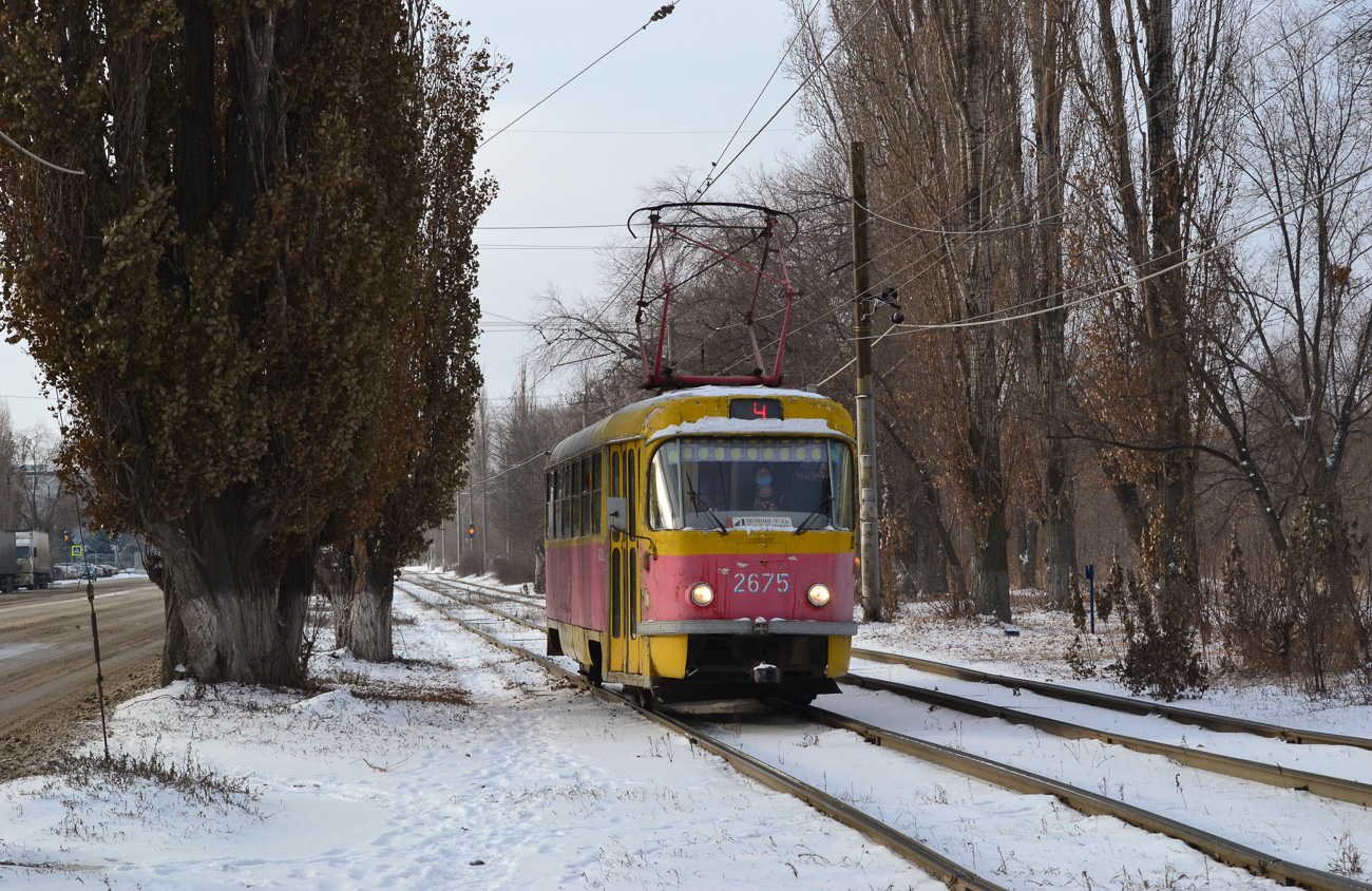 Волгоград, Tatra T3SU (двухдверная) № 2675