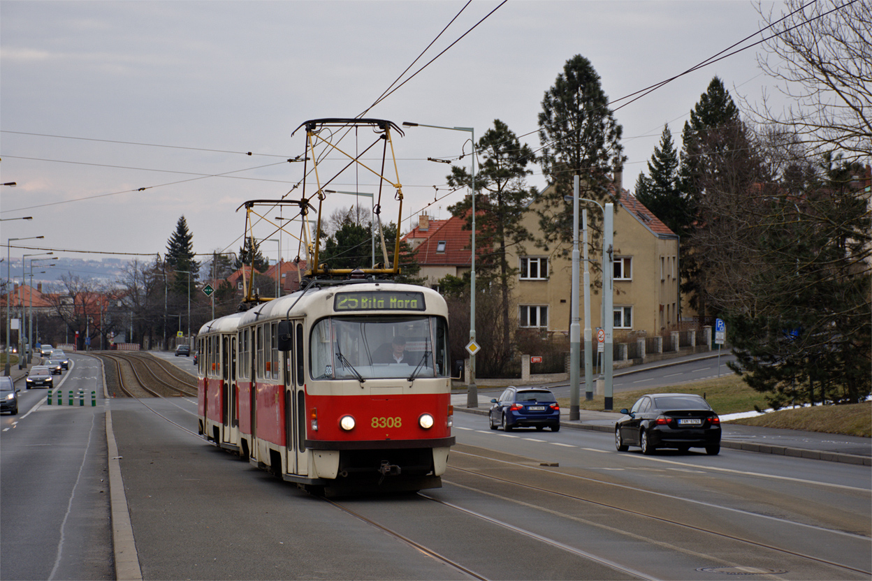 Прага, Tatra T3R.P № 8308