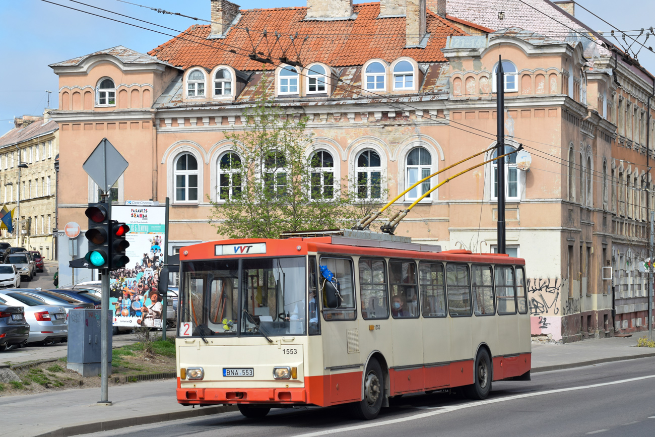 Вильнюс, Škoda 14Tr89/6 № 1553