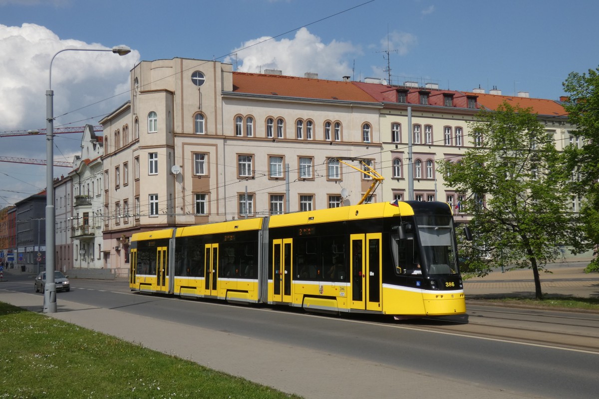 Pilsen, Škoda 40T ForCity Smart Nr. 386