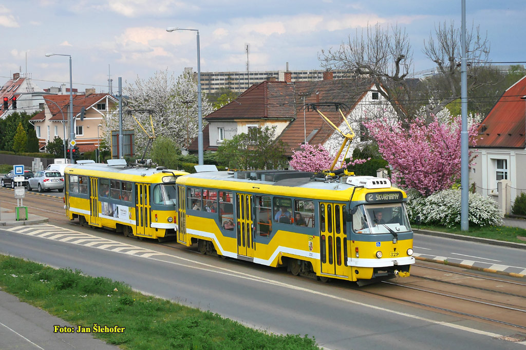 Пльзень, Tatra T3R.PLF № 329