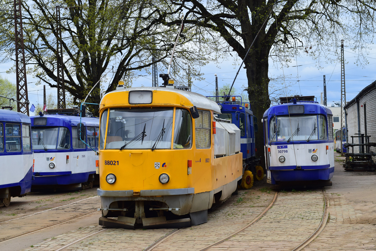 Рига, Tatra T3SU (двухдверная) № 88021