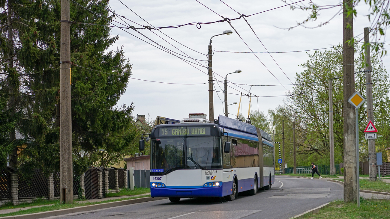 Рига, Solaris Trollino II 18 Ganz № 16207