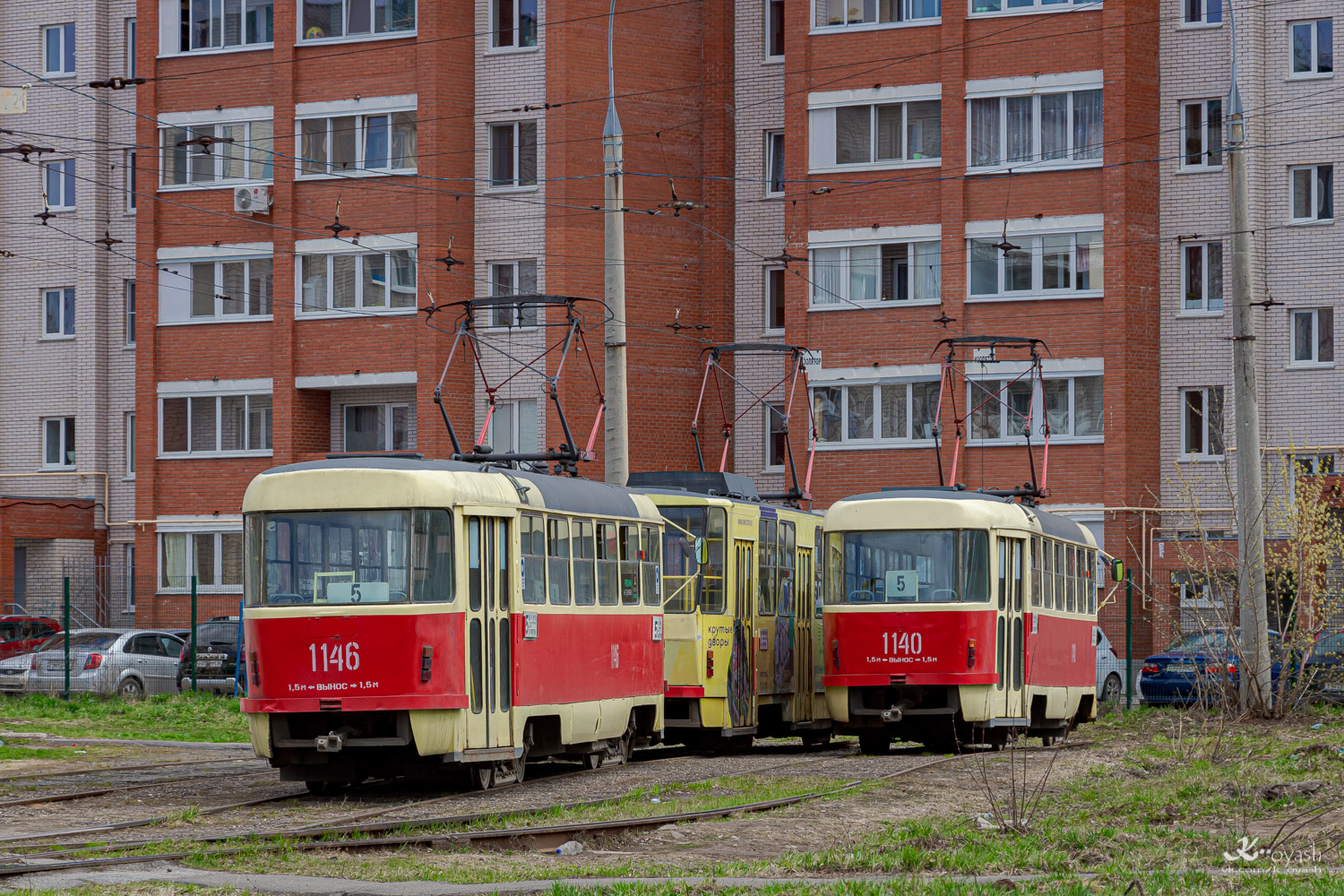 Ижевск, Tatra T3SU (двухдверная) № 1146; Ижевск, Tatra T3SU (двухдверная) № 1140