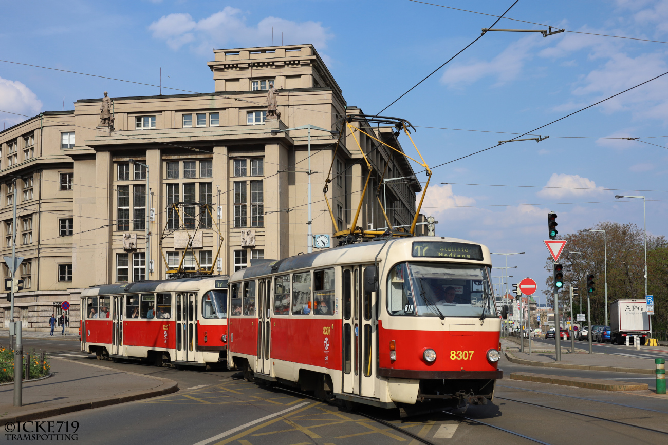 Прага, Tatra T3R.P № 8307
