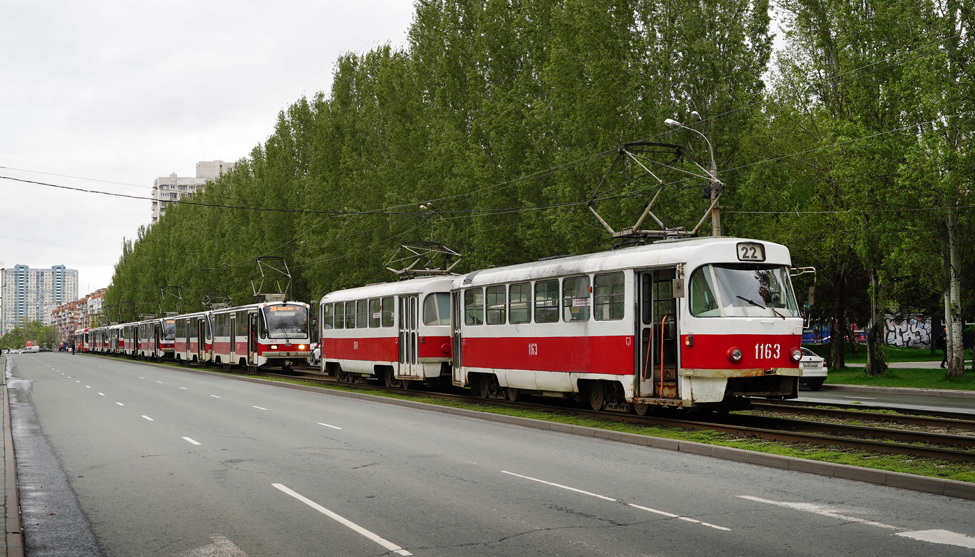Samara, Tatra T3SU (2-door) № 1163; Samara — Accidents