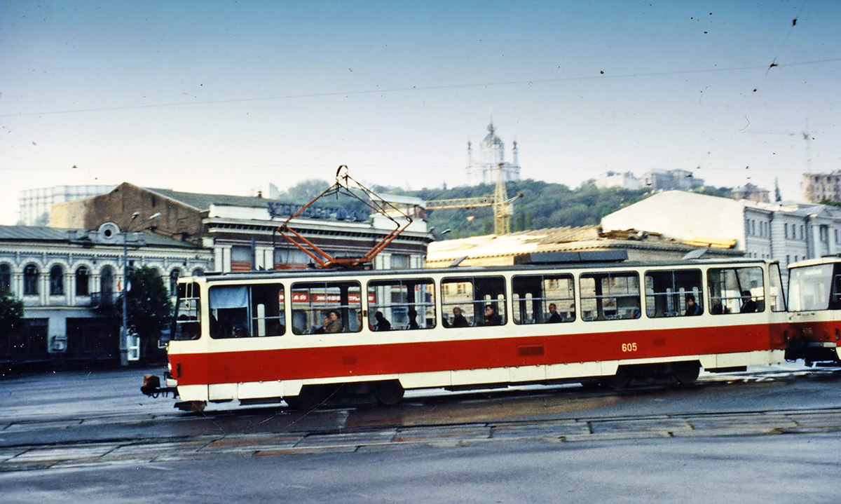 Киев, Tatra T6B5SU № 605; Киев — Исторические фотографии