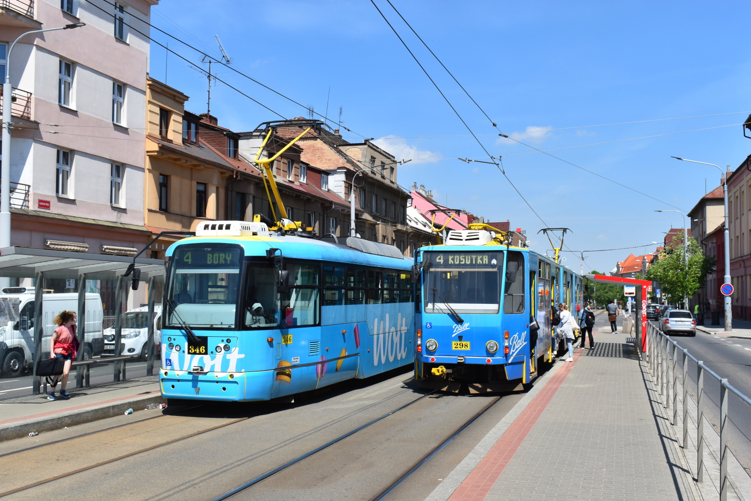 Пльзень, Vario LFR.S № 346; Пльзень, Tatra KT8D5R.N2P № 298