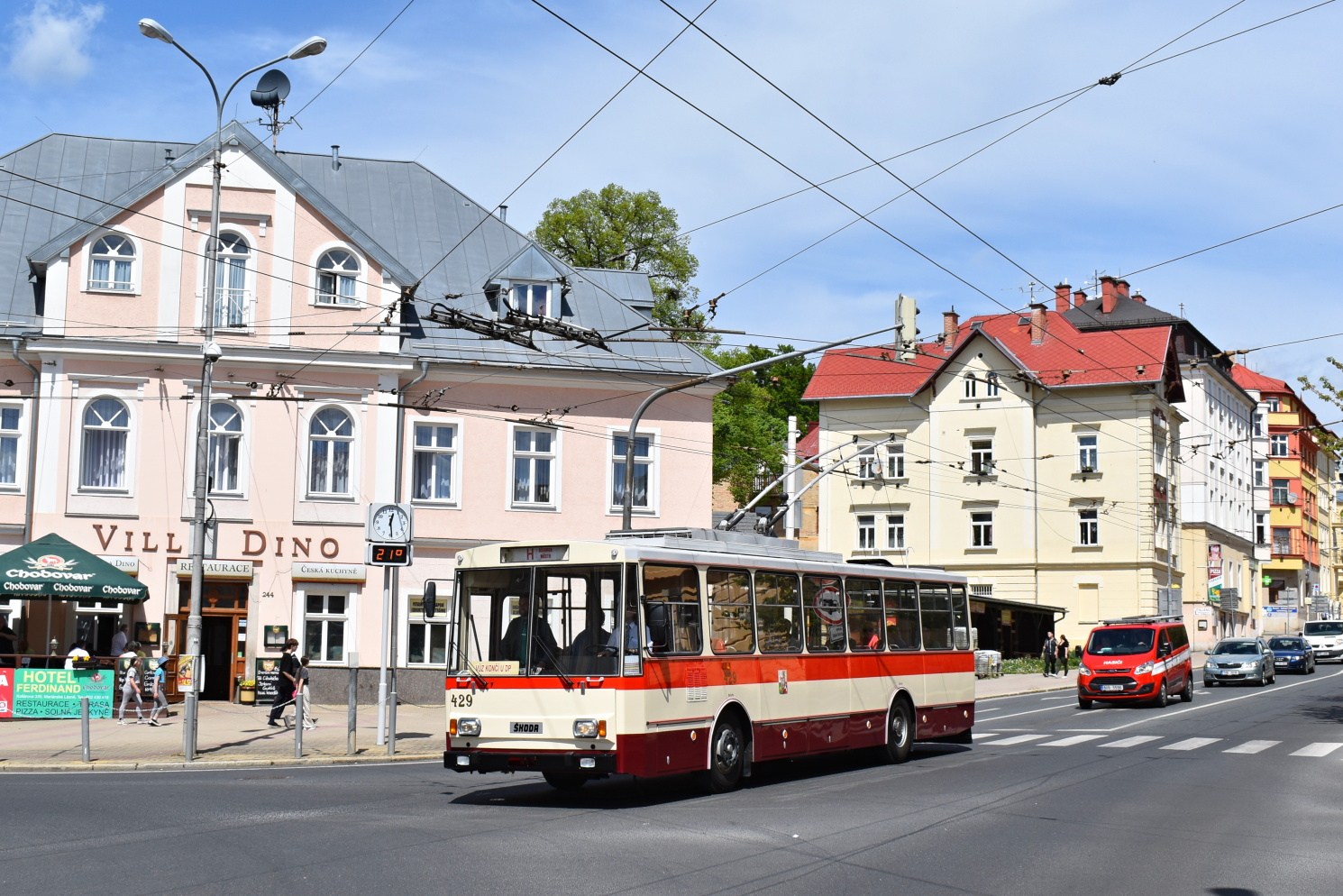 Пльзень, Škoda 14Tr08/6 № 429; Марианске-Лазне — 120 лет электротранспорту в Марианских Лазнях (14.-15.05.2022); Марианске-Лазне — Начало курортного сезона; Марианске-Лазне — Троллейбусы из других городов