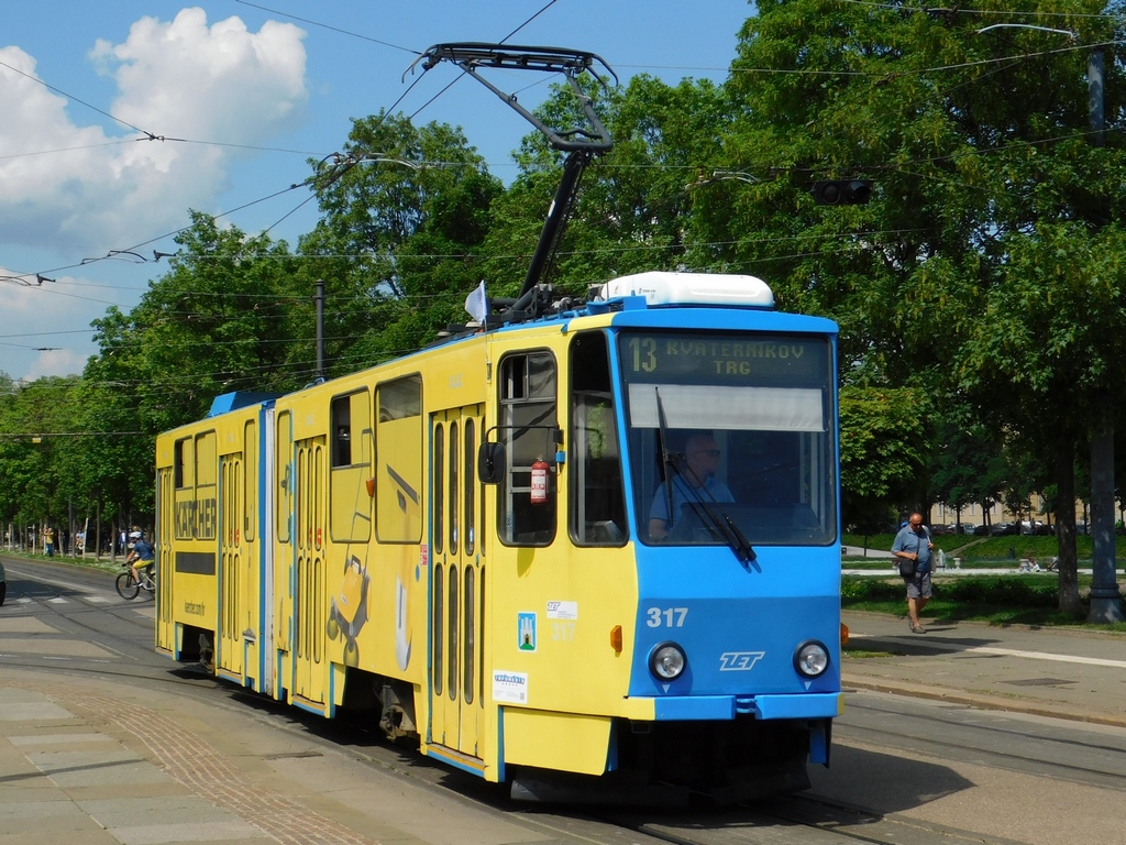 Загреб, Tatra KT4YU № 317