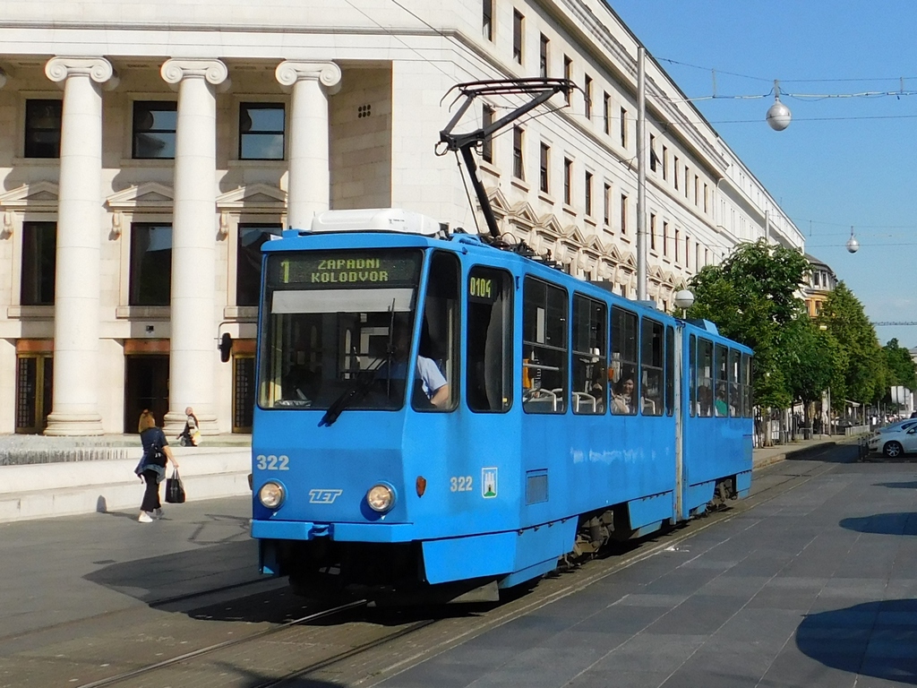 Загреб, Tatra KT4YU № 322