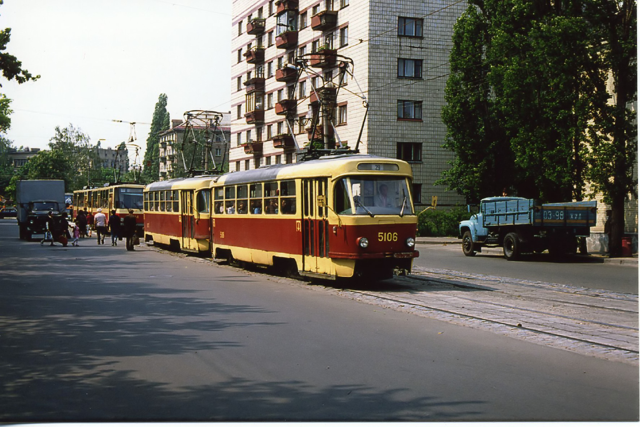 Киев, Tatra T3SU (двухдверная) № 5106; Киев — Исторические фотографии