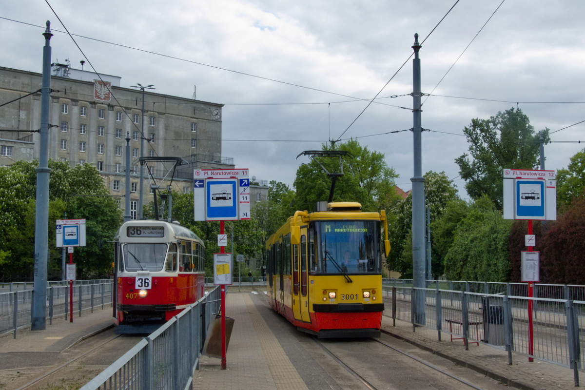 Warsaw, Konstal 13N № 407; Warsaw, Konstal 112N № 3001; Warsaw — Long Night of Museums
